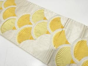 アンティーク　松青海波模様織り出し袋帯（材料）